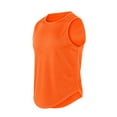 thumbnail image 2 of IDALL Tank Tops Men Mens T-Shirts Sleeveless Shirts for Men Sleeveless Quick Drying Tights Sweat Basketball Training Sports Wear Top Sports Vest Comfort Colors Tshirt Orange 3XL, 2 of 5