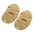 thumbnail image 1 of Jinsinto2pcs Solid Butler Butler Butler Hinge Round Edge 2-1/2"x1-1/2" Satin Finish with Set Screws for Folding Table, 1 of 5