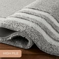 thumbnail image 5 of TOWN & COUNTRY EVERYDAY Cloud Shag Plush Border Area Rug with High-Low Pile, Grey, 9'2"x12'5", 5 of 7