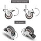 thumbnail image 2 of Ruedas para muebles, 4 piezas, ruedas giratorias, ruedas universales para muebles M10 x 25 mm, capacidad de carga de 40 kg por rueda, 2 of 5