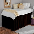 thumbnail image 4 of College Dorm Bedskirt - Ruffled Dorm Bedskirt for Dorm Bed - Twin XL Size - 100% Microfiber - 56" Drop - Twin XL - Chocolate Solid., 4 of 8