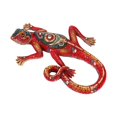 thumbnail image 2 of escultura de Gecko, sanía informal, simulación, decoración de pared de nórdico de resina para aniversario, Rojo Baoblaze Decoraciones de pared de lagarto, 2 of 8