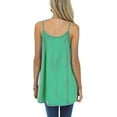 thumbnail image 4 of Green Womens Summer Tops Women Pleated Top Shirt Spaghetti Strap Camisole Fit Casual Sleeveless Summer Tank Tops Fashion Shirt Tank Tops for women, 4 of 6