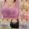 thumbnail image 6 of XMMSWDLA Bras for Women Full Coverage, Unlined Bra with Underwire Non-Padded Lace Women's Bra Sports Bras for Women High Support Everyday Bras, 6 of 6