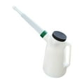 thumbnail image 4 of Jarra de aceite con vertedor, dispensador de aceite de motor, mango ergonómico, resistente, con tapa, recipiente medidor para automóviles. 4 litros, 4 of 8