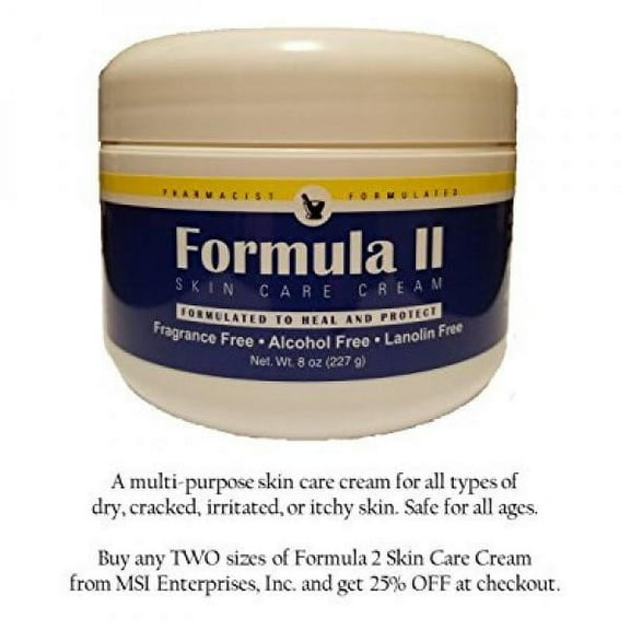 Formula 2 Unscented Multi-Purpose Alcohol-Free Cream, 8 oz