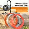 thumbnail image 3 of Deep Well Measuring Rope, Construction Rope 100m Accurate Clear Scales Steel Wire Hand Operated Portable  for Engineering, 3 of 7