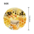 thumbnail image 3 of Disketp Honey Bee Small Mouse Pad 7.9x7.9 Inches,Washable Round Mousepad For Office Laptop Computer,Non-Slip Rubber Base Mouse Pads For Wireless Mouse, 3 of 9
