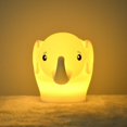 thumbnail image 4 of Luz Nocturna Rojo Verde Elefante Recargable USB LED Brillo y Color Ajustables Control Remoto, 4 of 5