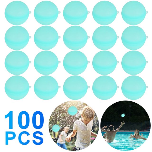 JShteea Absorbente Bomba Verano Reutilizable Juegos para Fiestas en La Piscina (azul Cielo)