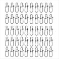 thumbnail image 1 of 100 Anillas de Conexión de Gancho Rápido Reforzado, Color Negro, para Accesorios de Pesca con Señuelos, 10 Unidades para Cebos Duros o Blandos., 1 of 5