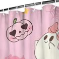 thumbnail image 3 of Halloween Cute Ghosts with Boo Shower Curtain 72"x84" ,Bathroom Decorative Shower Curtains Set with 12 Hooks,Modern Waterproof Washable Shower Curtain, 3 of 6