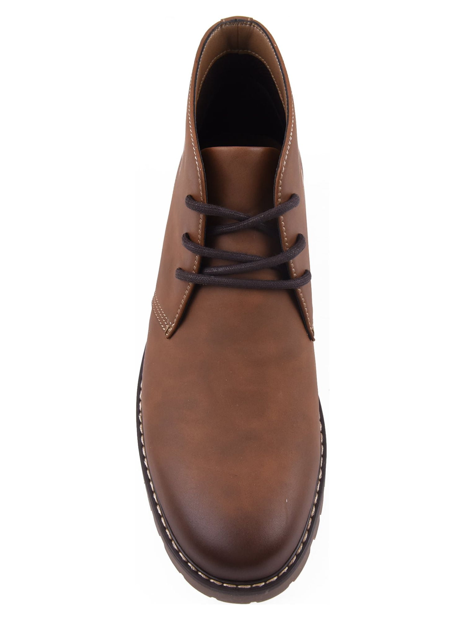 Chaps Men s Memory Foam Chukka Mid Calf Lugged Synthetic Outsole Boot Brown 10