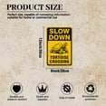 thumbnail image 2 of 8" x 12" Aluminum Tortoise Crossing Signs, Slow Down Sign For Yard,Funny Traffic Sign Wall Decor Rust-Resistant, Easy to Install, Ideal for Streets, Driveways, Wall Art and Outdoor Decor, 2 of 5