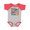 Baseball Heather and Red, variant on Leukemia Together We Will Win Boys or Girls Baby Bodysuit