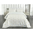 thumbnail image 3 of Ambesonne Ice Cream Quilted Bedspread Set 3 Pcs, Kitty Cones, Queen Size, Mustard White, 3 of 5