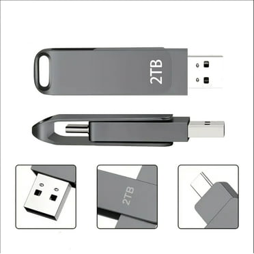 2TB USB Flash Drive High-Speed Thumb Drive Memory Stick USB Drive Data Storage with Keychain Design Pen Drive Jump Drive for Data Backup and Transfer for PC/Laptop