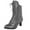 Grey, variant on LBECLEY Women Wide Calf Boots Size 11 Vintage Heels Women Splicing Boots Boots Shoes High Women Printed Women's Boots Flat Half Boots for Women Grey 40