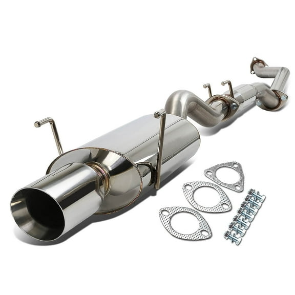 DNA Motoring For 02-06 Acura RSX Type-S DC5 K20A2 Cat-Back Exhaust System 4" Double Walled Muffler Tip