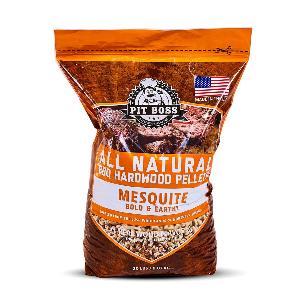 Pit Boss 100 AllNatural Hardwood Mesquite Blend BBQ Grilling Pellets