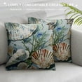 thumbnail image 3 of Pratyus Seashells Seaweed Modern Rustic Decorative Pillow Cases Zipper Home Decor High-quality Summer Covers 1PC 24x24in, 3 of 5