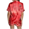 thumbnail image 6 of enyan Halloween Pajamas Women Pajama Sets Short Sleeve Pajamas for Women Sets Soft Lounge Sets Casual Sleepwear Red,L, 6 of 7