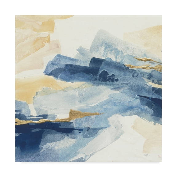 Trademark Fine Art 'Gilded Indigo I' Canvas Art by Chris Paschke