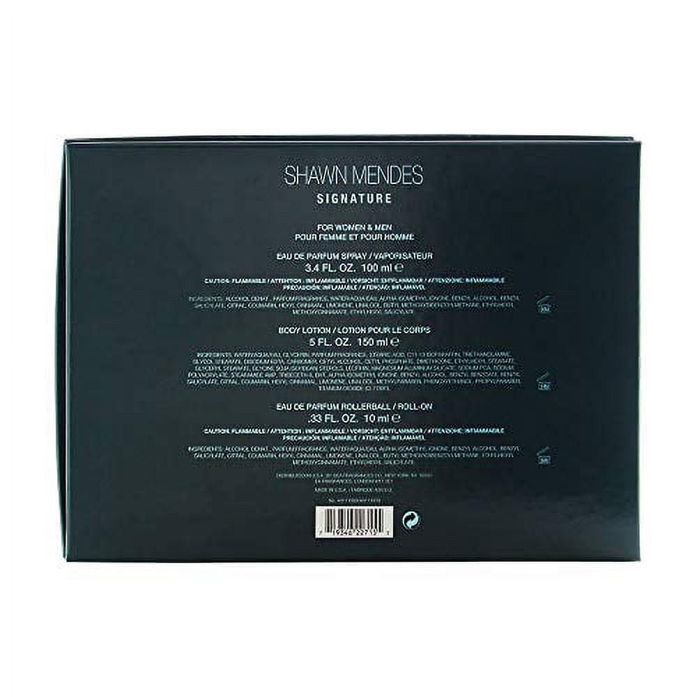 Shawn Mendes Signature Unisex Gift Set, Perfume 3.4 oz, Body