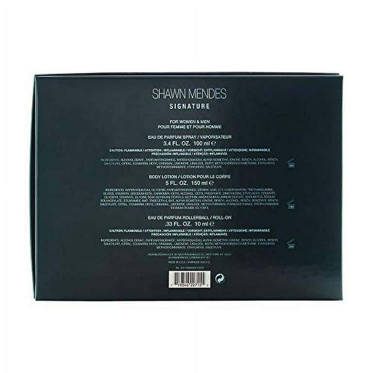 Shawn Mendes Signature Unisex Gift Set, Perfume 3.4 oz, Body
