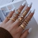 thumbnail image 2 of 14 Pcs Anillo Pack para Mujeres Anillos Set Anillos de plata de Bohemia Anillos de Cristal Anillos Conjunto de Nudo Anillos Sets, 2 of 7