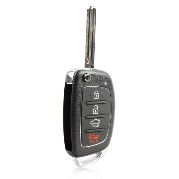 Key Fob Remote Flip 4-Button Replacement for 2015-2017 Hyundai Sonata (TQ8-RKE-4F16, 95430-C1010)