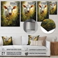 thumbnail image 4 of Designart "Curious Encounter with a Cow II" Animals Cow Metal Wall Art Prints, 4 of 5
