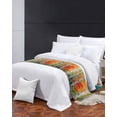 thumbnail image 3 of Xipuska Modern Oil Painting Bed Runners for Queen Size Bed, Decorative Bed Throws for Foot of Bed, Summer Tree Leaves Yellow Green Bed Runner Sofa Throw Bedding Scarf Protector Slipcover for Bedroom, 3 of 6