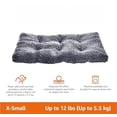 thumbnail image 5 of Basics Washable Cat and Dog Bed and Crate Pad, Indoor, Easy to Clean, 23" x 18" x 2.5", Gray, 5 of 7