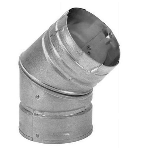 Dura-Vent 4PVP-E45B 4'' PelletVent Pro Black 45- Elbow