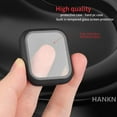 thumbnail image 3 of 2 Pack Black 44mm Matte Case Compatible with Apple Watch Series 6 5 4 Se 44mm Tempered Glass Screen Protector Case, Full Coverage Hard Pc Shockproof Iwatch Cover Bumper (Black+Black, 44mm), 3 of 5