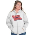 thumbnail image 5 of Sugar Mama Chocolate Candy Logo Zip Hoodie Sweatshirt Women Brisco Brands M, 5 of 6