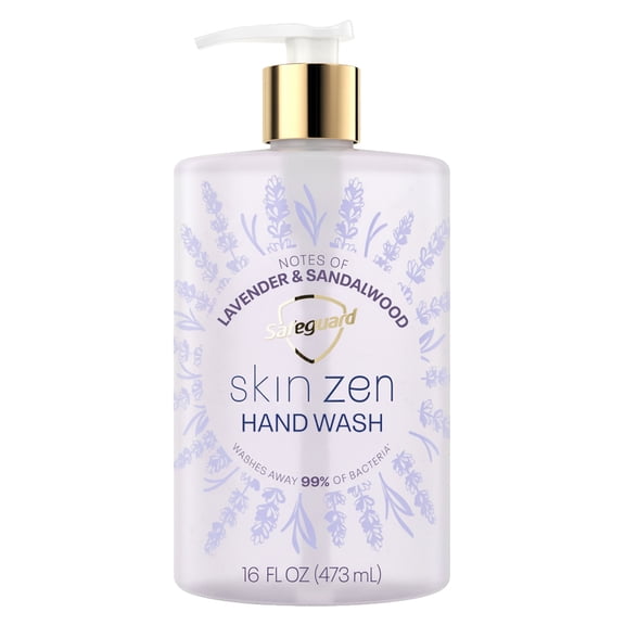 Safeguard Skin Zen Liquid Hand Soap, Notes of Lavender & Sandalwood, 16 fl oz