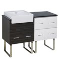 thumbnail image 1 of Imaginations Américaines  46 po W Vanity Base Set  Gris, 1 of 9