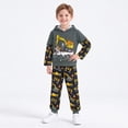 thumbnail image 2 of Lanbubble Toddler Boys 3D Printed Pullover Sweatsuit Outfit 2 Piece Hoodie Sweatshirt and Jogger Pants Set for Ages 2-6T, 2 of 9