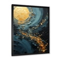 thumbnail image 4 of Designart "Spiraling In Golden Twilight" Abstract Spirals Picture Framed Canvas Prints, 4 of 5