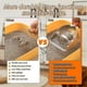 thumbnail image 3 of Stainless Steel Cat Litter Scoop , Small Broom & Dustpan , Anti-Break Handle, Dual-Width Holes for Q, 3 of 5