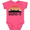 thumbnail image 3 of Inktastic Memphis Tennessee Skyline Retro Sunset Boys or Girls Baby Bodysuit, 3 of 5