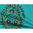 thumbnail image 5 of oneOone Rayon Turquoise Blue Fabric Block Sewing Material Print Fabric By The Yard 56 Inch Wide-DU, 5 of 5