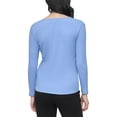 thumbnail image 2 of DKNY womens  Zip V-Neck Top, s, 2 of 3