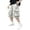 Light Gray, variant on Big Kids Breathable Baggy Cargo Capri Shorts, Printed Fabric Snap Pocket Summer Light‑Weight Casual Shorts for Boys