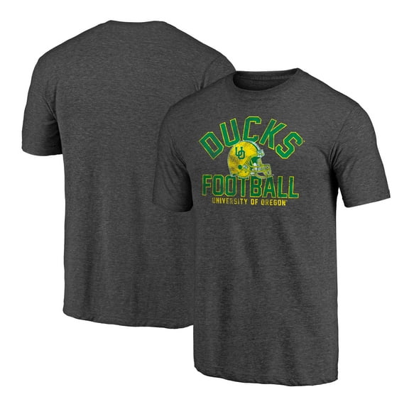 Men's Charcoal Oregon Ducks Elite Offense Tri-Blend T-Shirt