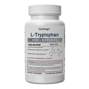#1 Quality L-Tryptophan by Superior Labs - 500mg, 120 Vegetable Caps - Made In USA, 100% Money Back Guarantee