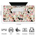 thumbnail image 5 of Long Mouse Pads for Desk,Chihuahua and Pioneer Flower Desk Mats on Top Of Desks, Desk Mouse Pad Extra Large with 3mm Non-Slip Base and Stitched Edge for Gaming,Office,Work,Home 47.3"x23.6", 5 of 6