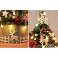 thumbnail image 5 of Hvmvliv Mini Christmas Tree Mini Small Little Tabletop Christmas Tree 17 Inch Decorations with Ornaments Tree Base and Multi-Colored Lights,Artificial Green Tree Red, 5 of 5